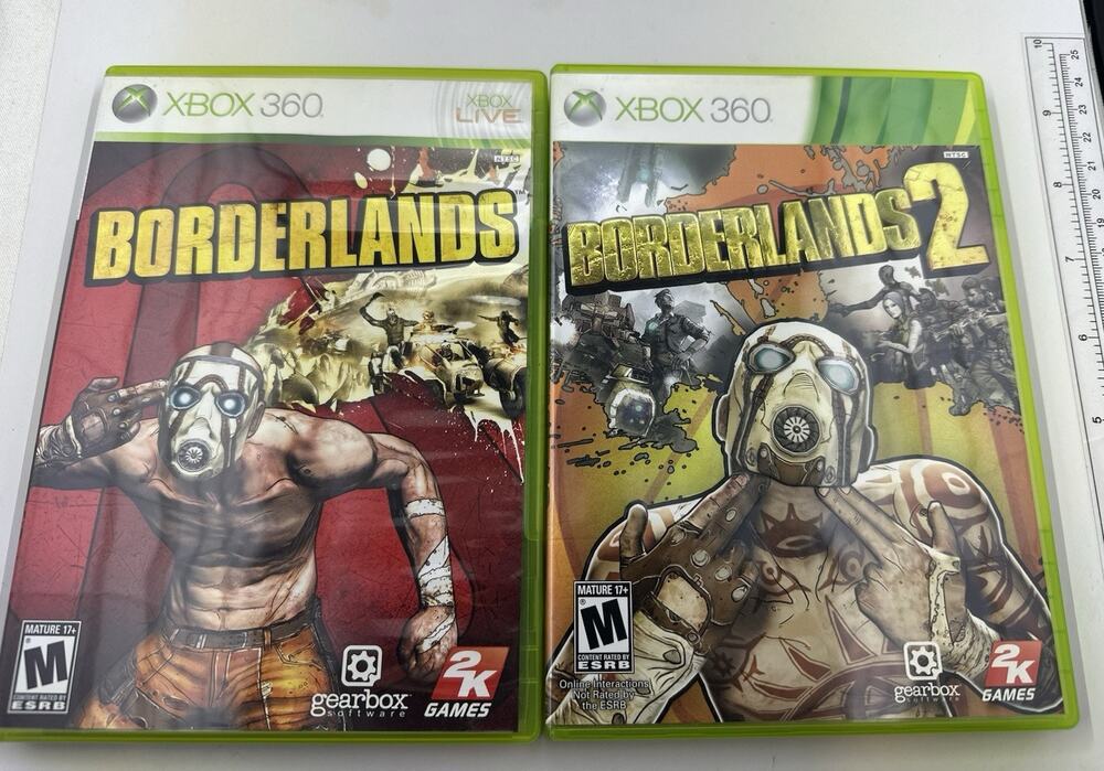 Borderlands 1 & 2 Bundle Lot Microsoft Xbox 360 CIB VGC Vintage Retro Gaming